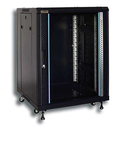 Pulsar RS1566GD Easy Rack vloer patchkast met glazen deur – 15U - Afbeelding 4