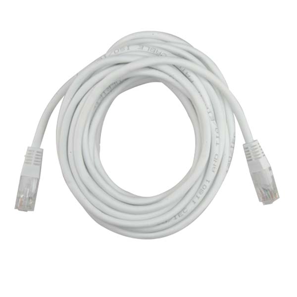 Safire UTP Ethernet-kabel wit 5 meter met RJ45-connectoren