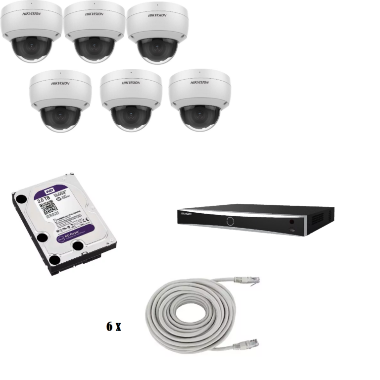 Set met 6 Hikvision DS-2CD2146G2-I