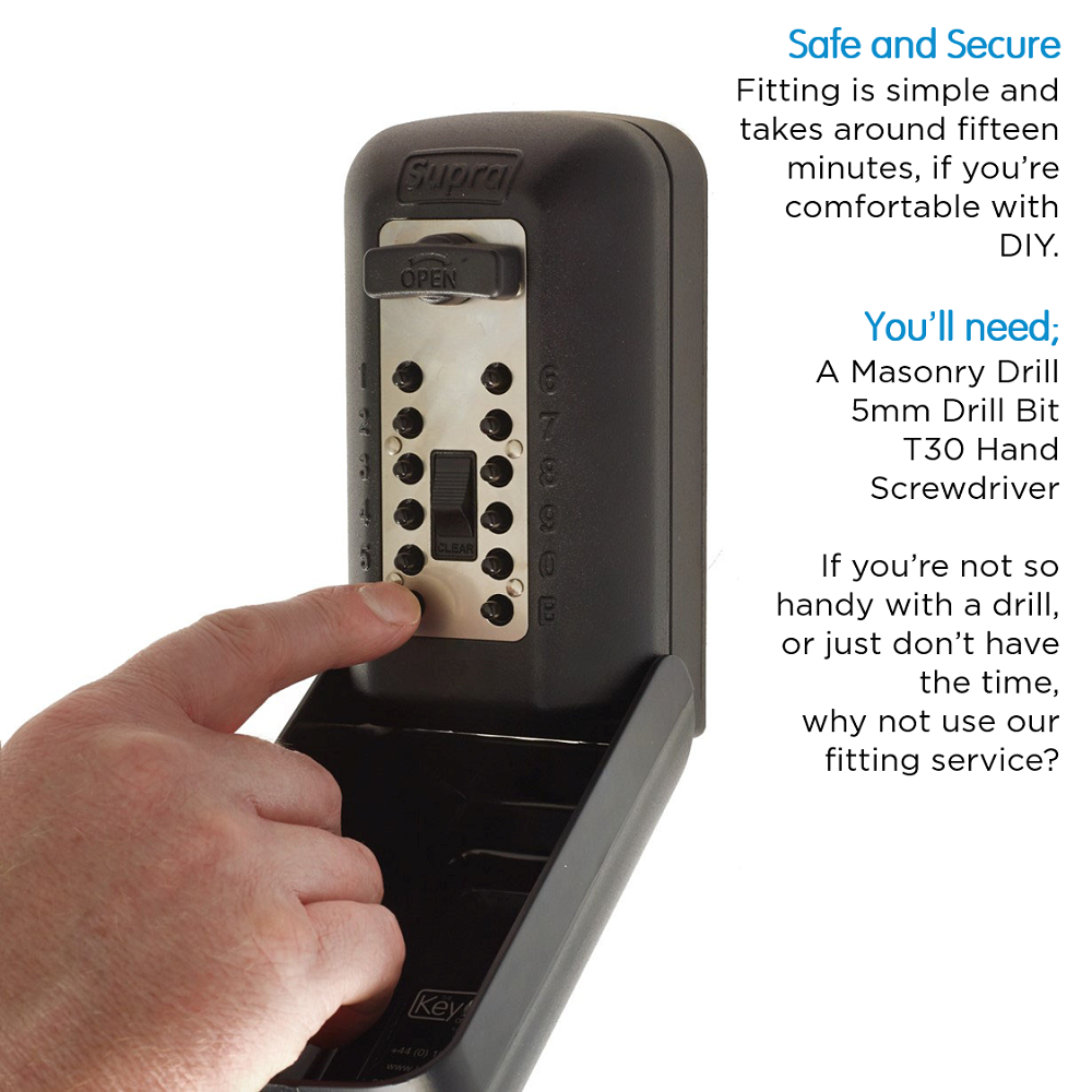 Supra P500 Pro KeySafe – Hoogbeveiligde buiten sleutelkluis met politie-erkende certificering - Afbeelding 3