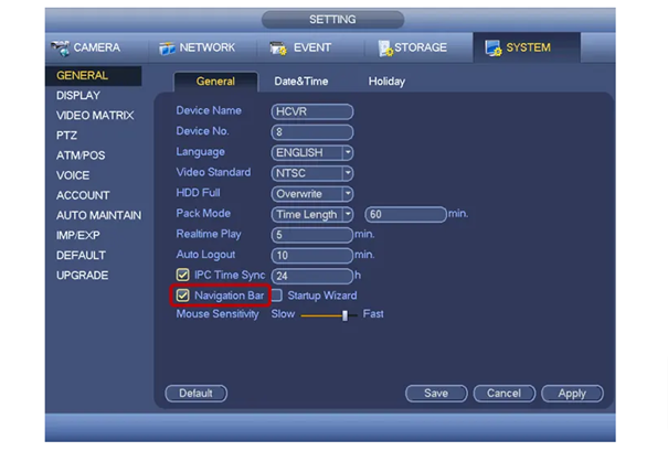 Picture3 Dahua IP NVR menu icoontjes uitgelegd.