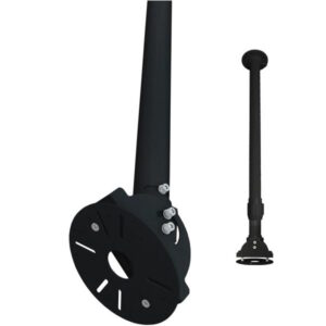 FirePoint zwarte plafondmontage 77 ~ 128 cm voor camera’s en rookmelders