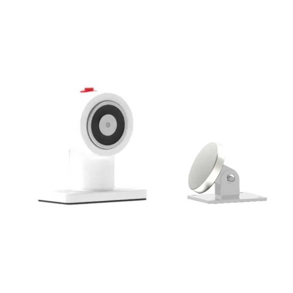 Dorcas RS55 W Deurmagneet – 55kg Houdkracht 24V Wit Vloermontage