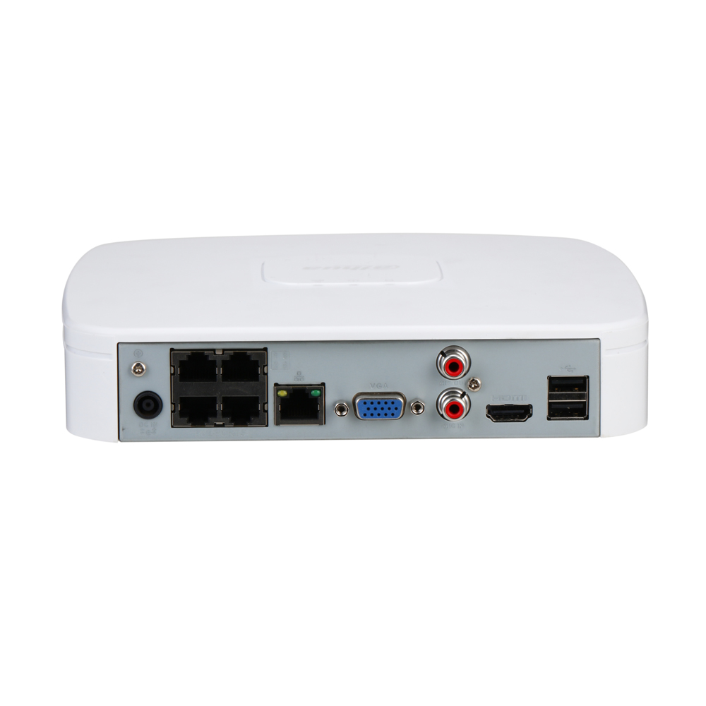 Dahua NVR2104-P-4KS3 4-kanaals 4PoE Smart Network Video Recorder met 1 HDD