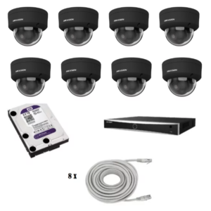 Hikvision beveiligingscamera set met 8 Hikvision DS-2CD2186G2H-ISU zwart