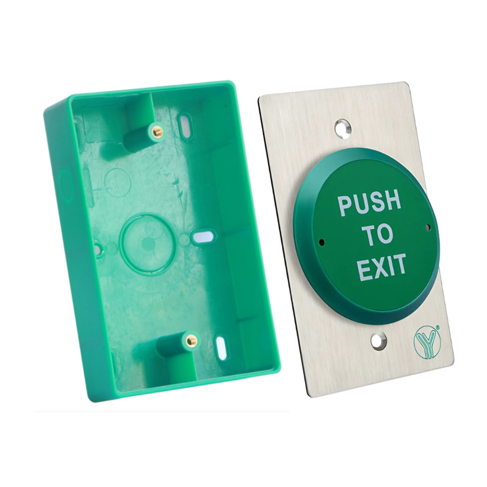 Yli PBK-819B+MBB RVS-uitgangsknop - Inbouw en opbouw