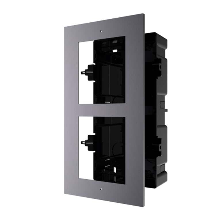 Hikvision DS-KD-ACF2/S Roestvrijstalen Coverplaat & 2-Module Montager Frame
