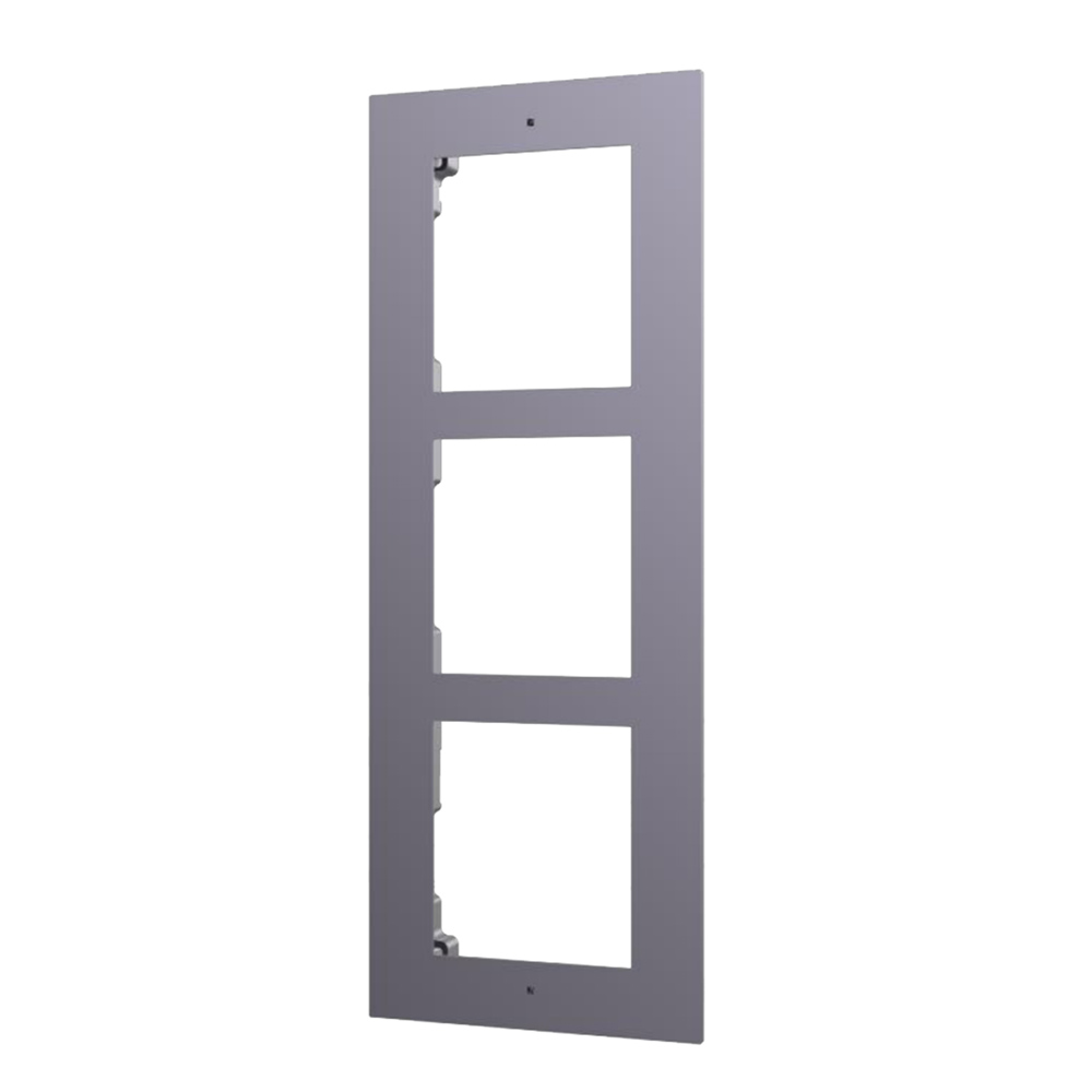 Hikvision DS-KD-ACF3 Afdekplaat & Montagerahmen voor 3 Intercommodule