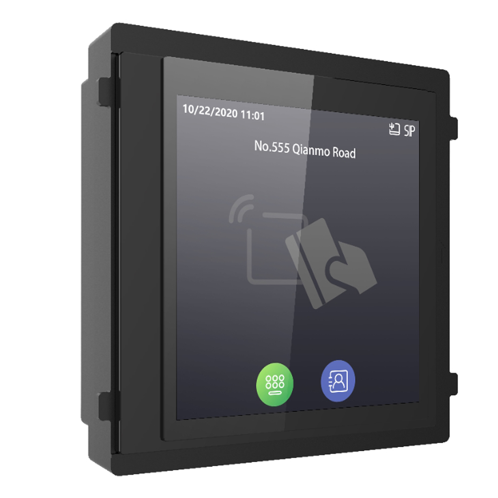 Hikvision DS-KD-TDM 4″ Touchscreen Video-Intercom met Mifare Kaartlezer