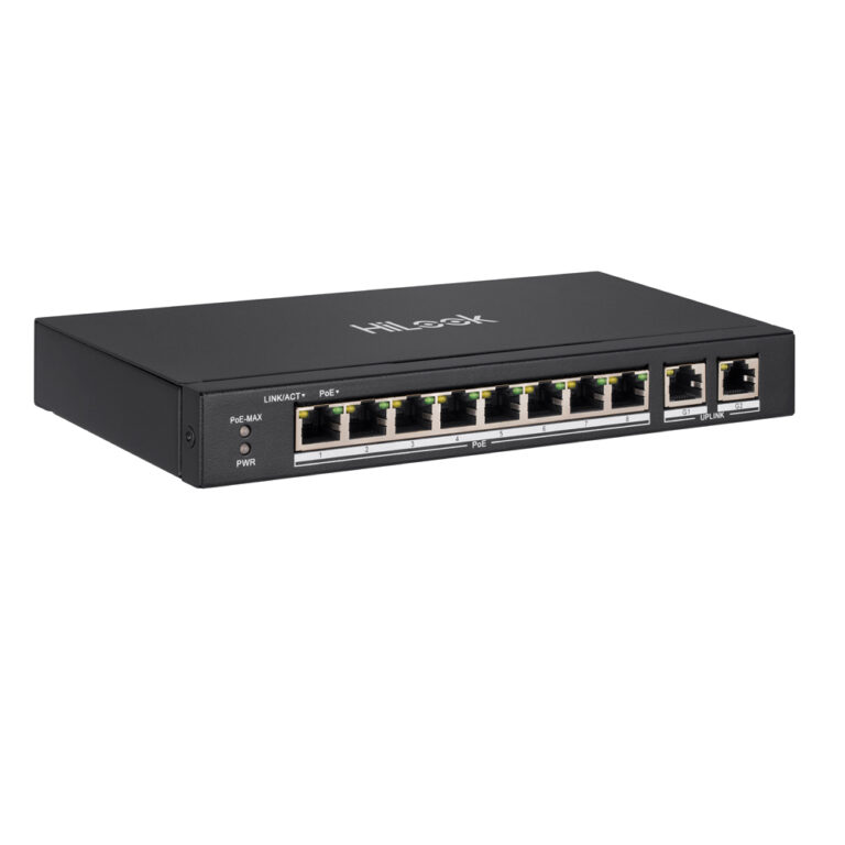HiLook NS-0310P-60 PoE Switch – 8-poorts Unmanaged (60W)