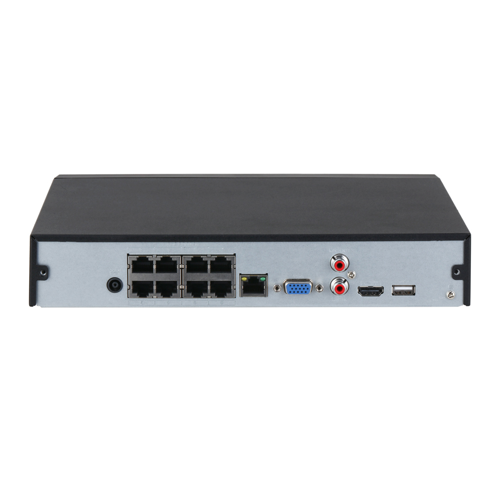 Dahua DHI-NVR4108HS-8P-EI 8-Kanaals Compacte 1U 8POE 1HD Wi-Fi netwerkvideorecorder